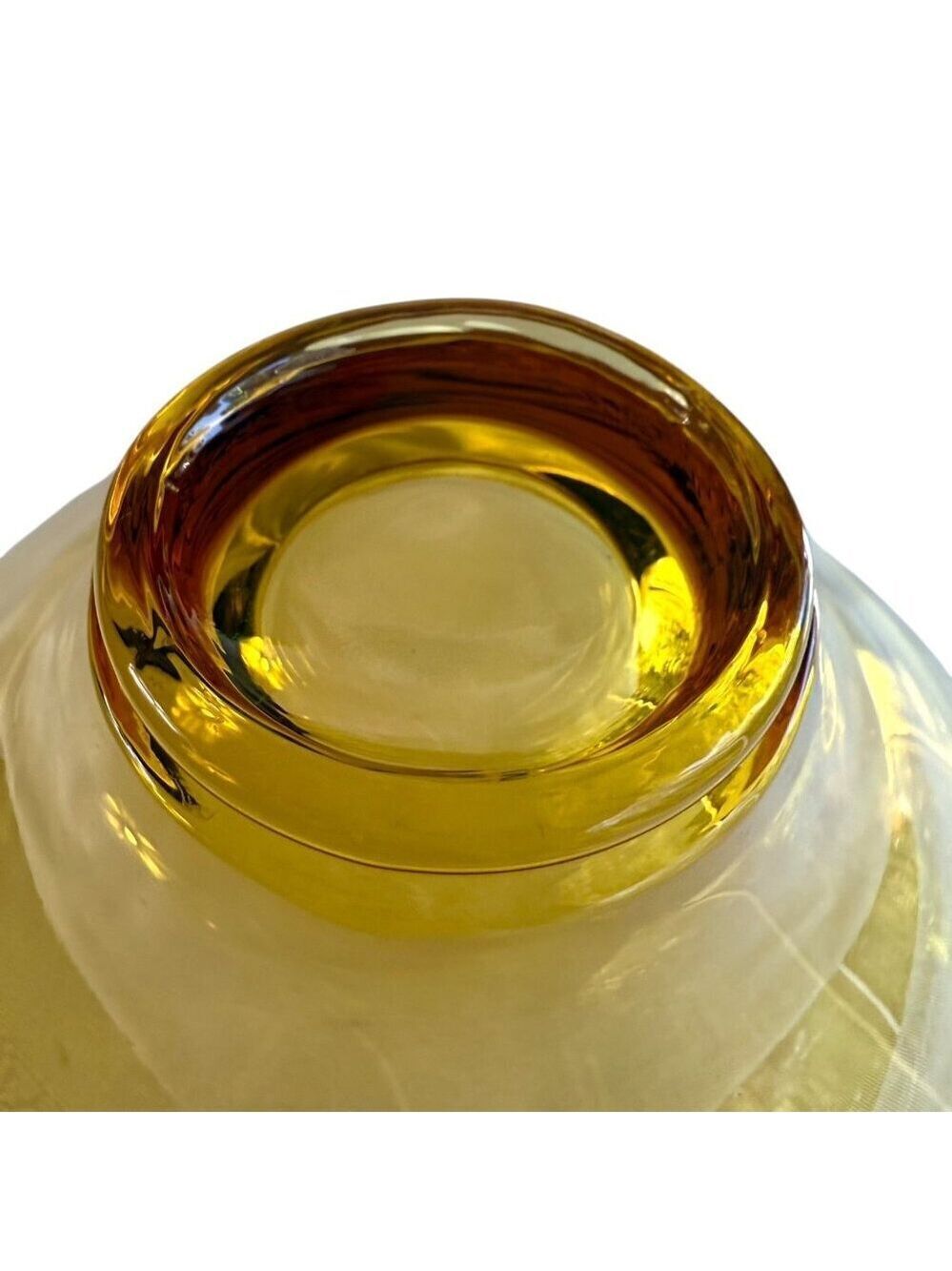 Vintage Viking Glass Amber Candy Dish Bowl - Picture 7 of 8